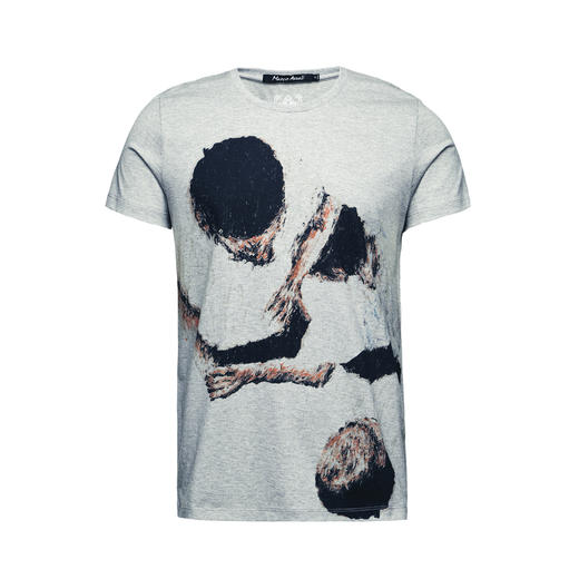 Marco Azzali 灰色印花圆领T恤 T3829400 商品图0