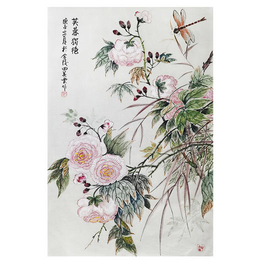 田美云-真迹- 国画-花鸟画《芙蓉独艳》 客厅 餐厅 玄关 商品图2