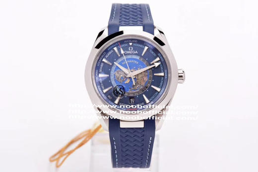 VS新品火热预售中！海马43MM Aqua Terra 世界时腕表。一款可以戴着环游世界的世界时腕表，激光烧蚀蓝色海洋，陆地浮雕勾勒，24小时hesalite水晶环。辽阔世界尽在掌握 商品图3