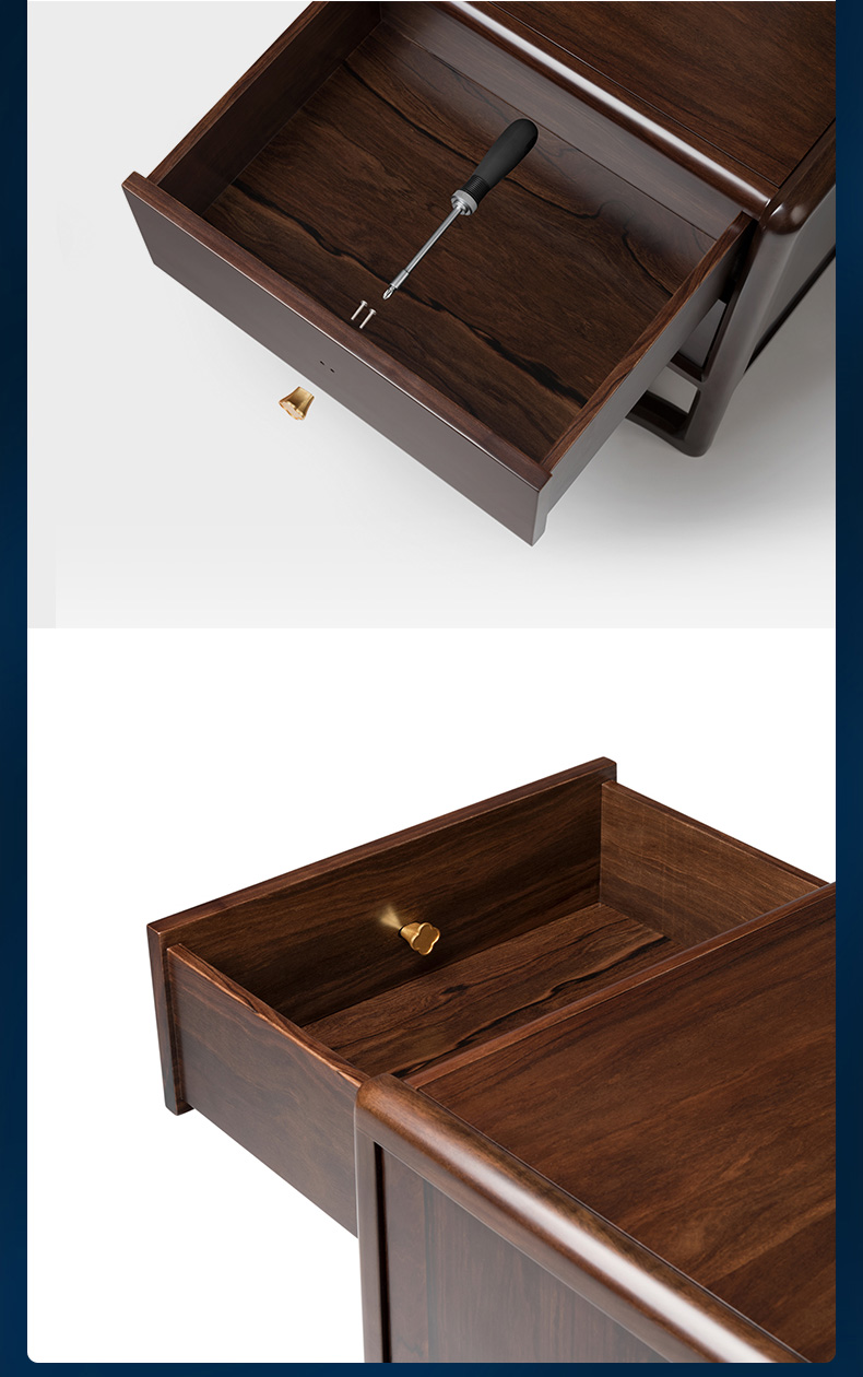 铜师傅铜木主义千里江山艺术家具大叶紫檀版卧室家具梳妆台床