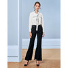 EITIE爱特爱秋季新款时尚通勤职业百搭显瘦显高微喇长裤女裤C2005514 商品缩略图1