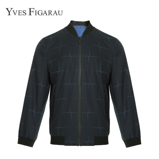 YvesFigarau伊夫·费嘉罗秋冬宽松舒适保暖商务职场翻领茄克881902 商品图0