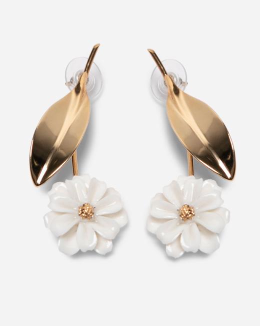 北京仓丨ANDRES GALLARDO-Daisy Stem Earrings-雏菊花叶 耳环［西班牙设计师］ 商品图1