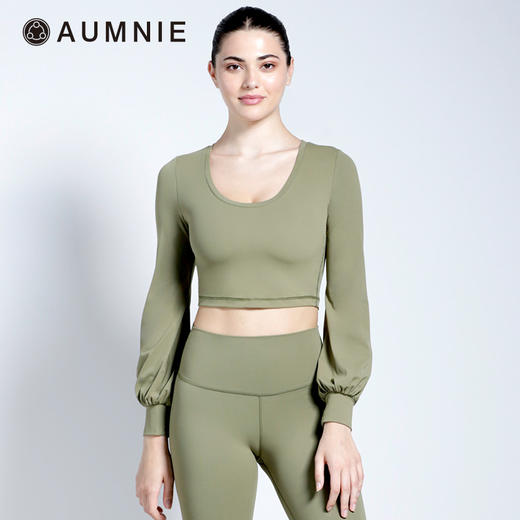 灯笼袖短上衣 Puff Sleeve Cropped Top  裸感系列 商品图3