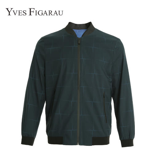 YvesFigarau伊夫·费嘉罗秋冬宽松舒适保暖商务职场翻领茄克881902 商品图2