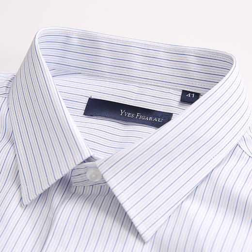 YvesFigarau伊夫·费嘉罗秋冬100%棉商务休闲简约舒适透气长袖衬衫880321 商品图7