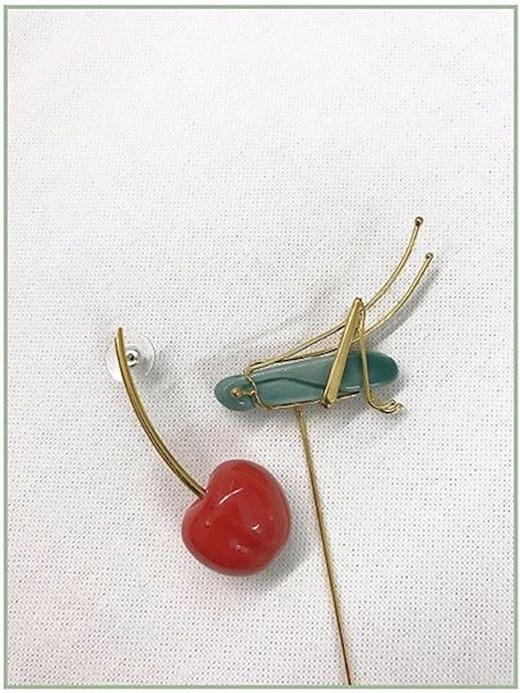 北京仓丨ANDRES GALLARDO-Cherry Earrings-樱桃 耳环［西班牙设计师］ 商品图2