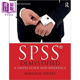 【中商原版】SPSS其实很简单 豆瓣阅读 英文原版 SPSS Demystified A Simple Guide and Reference Ronald D Yockey