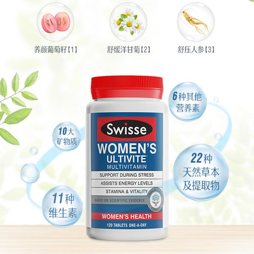 Swisse 斯维诗女士多维多种维生素b族片120片 商品图3