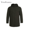 YvesFigarau伊夫·费嘉罗冬季厚款商务休闲时尚保暖连帽中长款毛领羽绒服884201 商品缩略图1