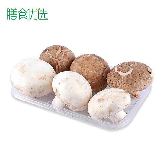 双菌拼盘(白蘑菇150g 香菇150g) 约300g 商品图0