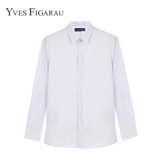 YvesFigarau伊夫·费嘉罗秋冬100%棉商务休闲简约舒适透气长袖衬衫880321 商品图5