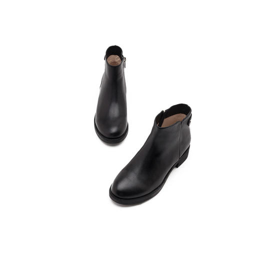 商场同款 |Safiya索菲娅牛皮短靴女简约侧拉链时装靴SF94116207 商品图5