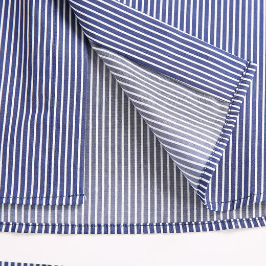 YvesFigarau伊夫·费嘉罗秋冬100%棉商务休闲条纹舒适透气长袖衬衫880323 商品图6