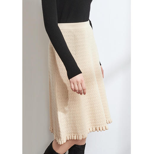 EITIE爱特爱女装秋款时尚温柔气质百搭显瘦包臀羊毛针织半身裙女D2001503 商品图2