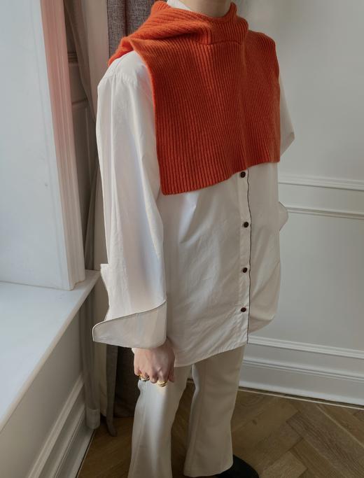 HIDEMI 美利奴羊毛趣味设计感连帽式围巾 商品图11