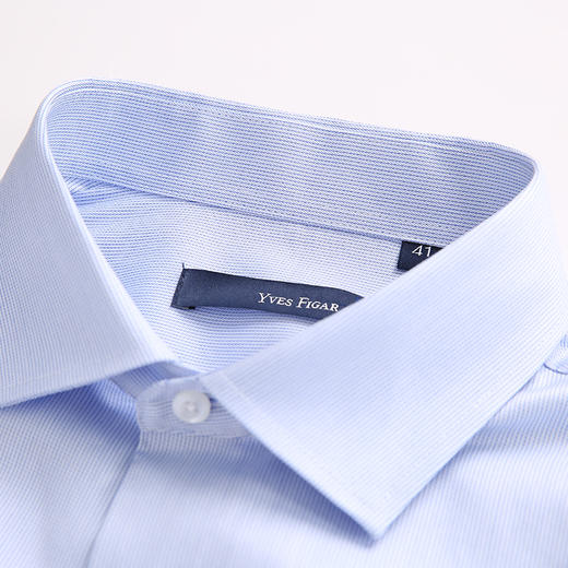 YvesFigarau伊夫·费嘉罗秋冬100%棉商务休闲简约舒适透气长袖衬衫880322 商品图7