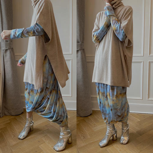 HIDEMI “我们做印花”弹力收身设计感连身裙 商品图8