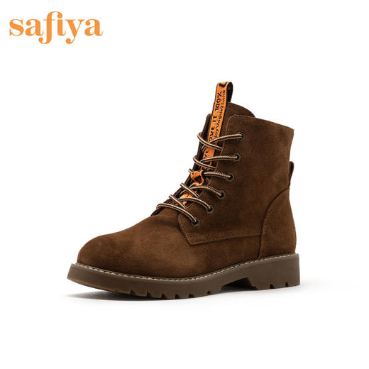 商城同款| 索菲娅秋冬新款时尚街头风马丁靴低平跟靴SF94116026 商品图1