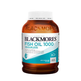 BLACKMORES澳佳宝无腥味深海鱼油400粒 富含omega-3