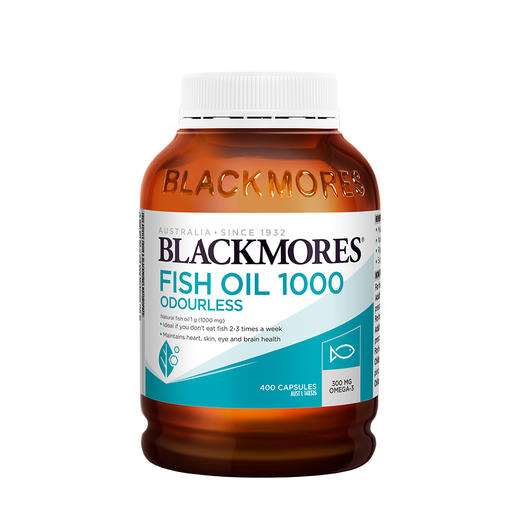 BLACKMORES澳佳宝无腥味深海鱼油400粒 富含omega-3 商品图0