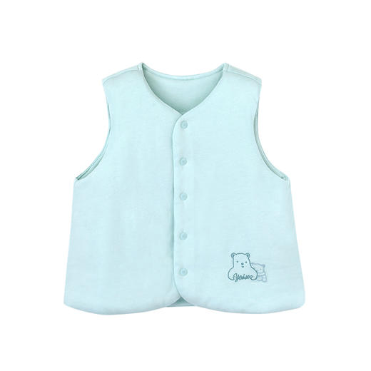 英氏男女宝宝马甲 秋冬新款莫代尔夹棉休闲保暖背心YLPAJ40010A01 商品图1