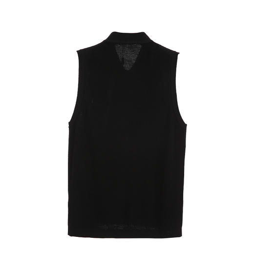 YvesFigarau伊夫·费嘉罗秋冬100%绵羊毛拉链舒适保暖舒适毛背心外套881108 商品图1