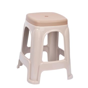 都小秀 塑料凳子【加厚耐磨款】家用休闲餐椅子板凳 方凳 北欧咖 商品图0