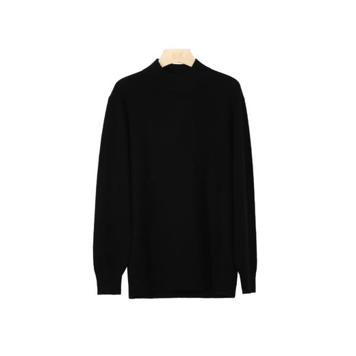 METTE羊绒世家男半高领100%山羊绒衫20秋冬新品保暖纯色针织毛衣 商品图6