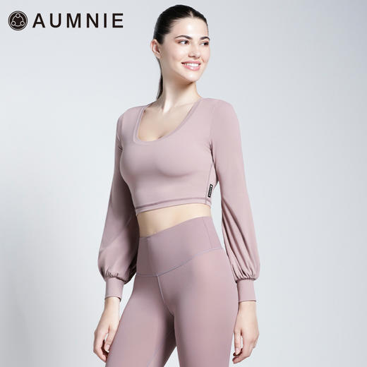 灯笼袖短上衣 Puff Sleeve Cropped Top  裸感系列 商品图1
