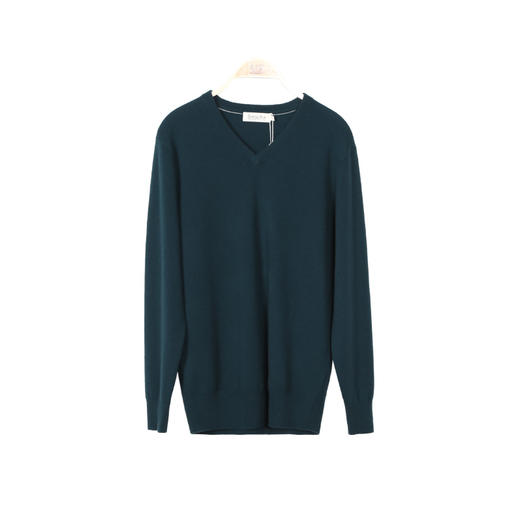 METTE羊绒世家2020秋冬新品男士100%山羊绒衫时尚V领保暖针织衫 商品图12