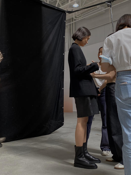 HIDEMI 黑色牛皮女鞋经典款短靴 商品图5