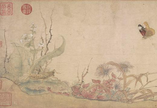 【定制书画】（北宋）赵昌《写生蛱蝶图》纸本 手卷 馆藏书画高仿复制艺术品（付款后28天内发货） 商品图0