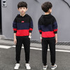 PDD-童装2020新款男童双面绒两件套装儿童韩版连帽加绒卫衣 商品缩略图2