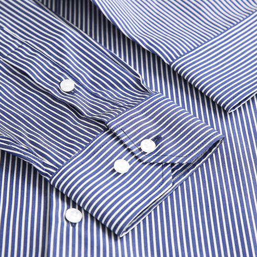 YvesFigarau伊夫·费嘉罗秋冬100%棉商务休闲条纹舒适透气长袖衬衫880323 商品图4