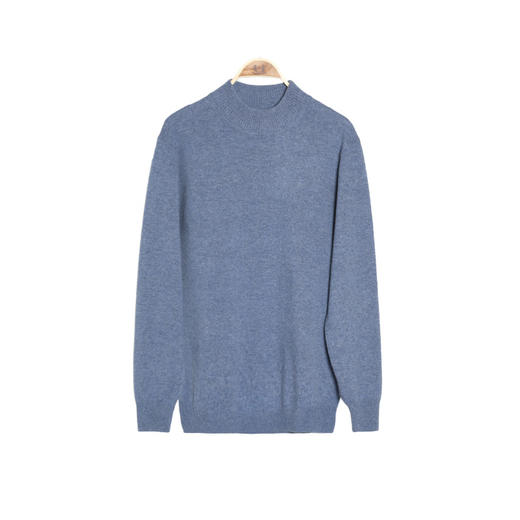 METTE羊绒世家男半高领100%山羊绒衫20秋冬新品保暖纯色针织毛衣 商品图8