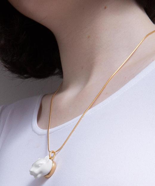 北京仓丨ANDRES GALLARDO-Panther Head Pendant-美洲豹 项链［西班牙设计师］ 商品图0