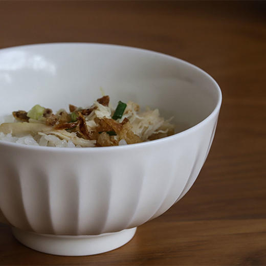 「中国 融白」有棱系列 棱白碗 筷子架 手握杯 商品图2