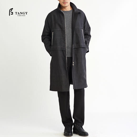 TANGY Collection / 天意精品 莨绸拉链上衣 商品图1