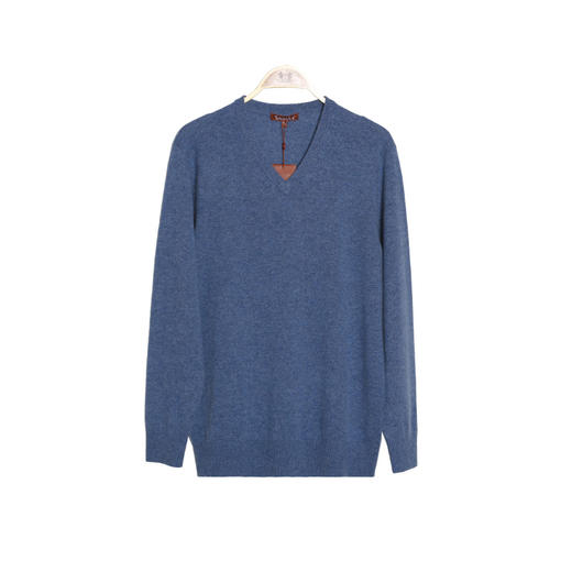 METTE羊绒世家2020秋冬新品男士100%山羊绒衫时尚V领保暖针织衫 商品图10