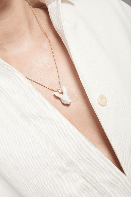 未到货 北京仓丨ANDRES GALLARDO-Rabbit Head Pendant-小兔 项链［西班牙设计师］ 商品图0