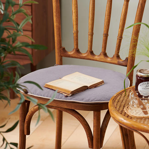 素色棉麻餐椅坐垫莫兰迪棉麻坐垫 商品图0