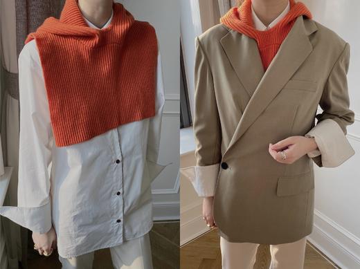 HIDEMI 美利奴羊毛趣味设计感连帽式围巾 商品图14