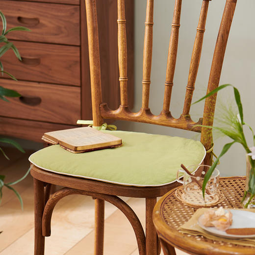 素色棉麻餐椅坐垫莫兰迪棉麻坐垫 商品图1