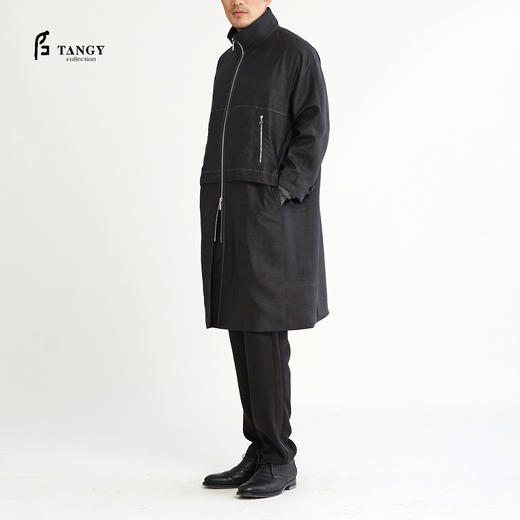 TANGY Collection / 天意精品 莨绸拉链上衣 商品图0