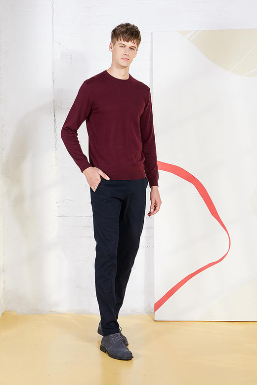 callisto圆领基础毛衣FPKNW191C 商品图1