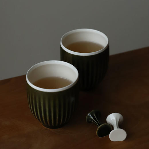 「中国 融白」有棱系列 棱白碗 筷子架 手握杯 商品图1