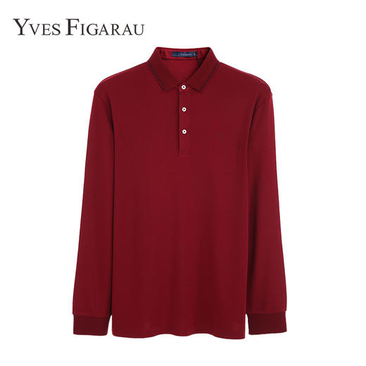 YvesFigarau伊夫·费嘉罗秋冬男士简约舒适保暖商务职场休闲长袖T恤880915 商品图0