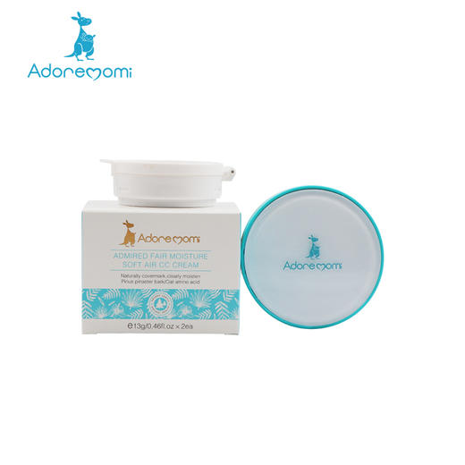澳大利亚Adore momi/爱迪妈咪 倾慕皙润柔护气垫CC面霜13g*2盒 商品图2