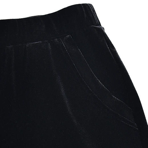 CMY5729新款时尚气质松紧腰金丝绒阔腿裤TZF 商品图2